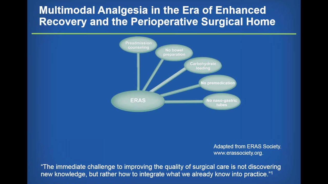 Multimodal Analgesia in the Era of Enhanced Recovery and the Perioperative Surgical