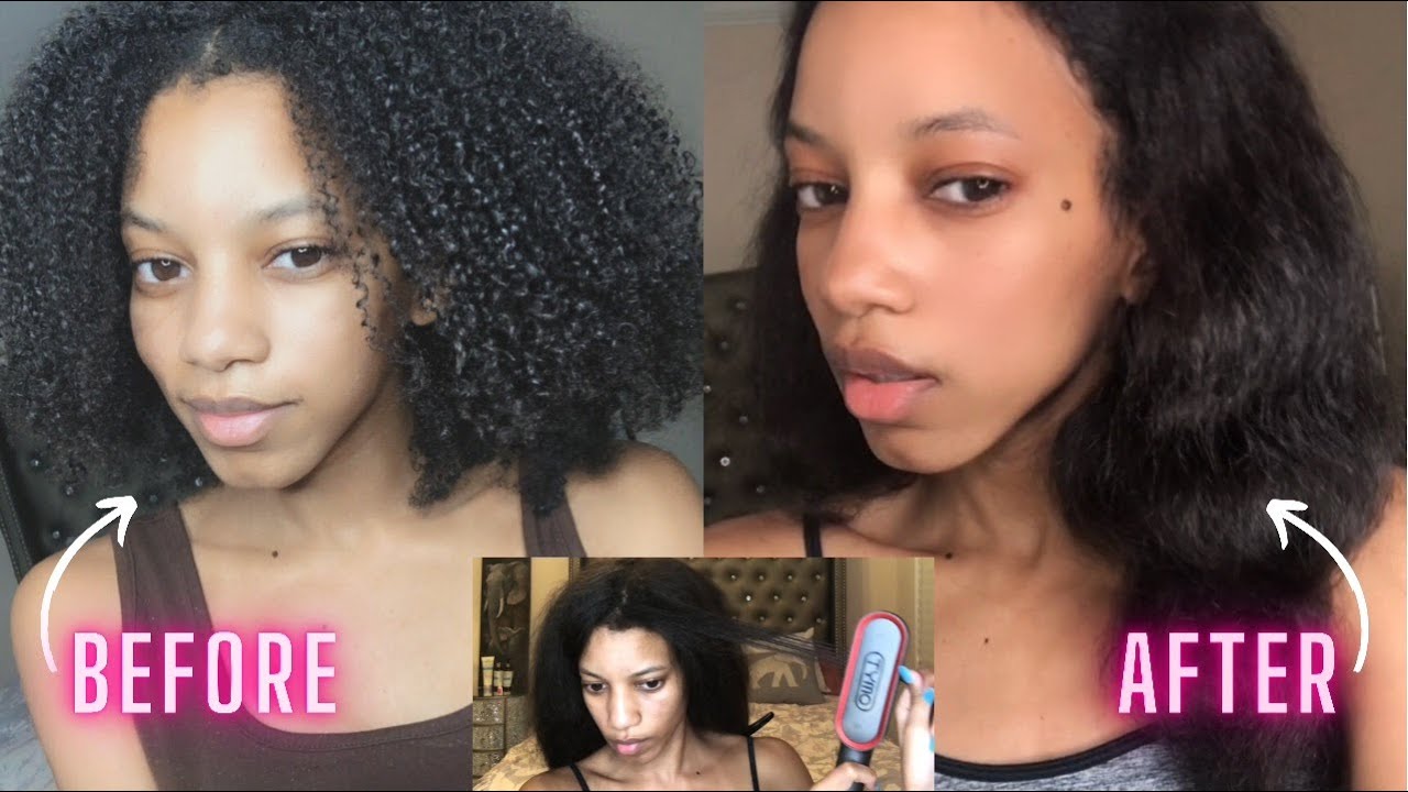 STRAIGHTENING MY NATURAL HAIR WITH THE TYMO RING PLUS | I Can't Believe It!