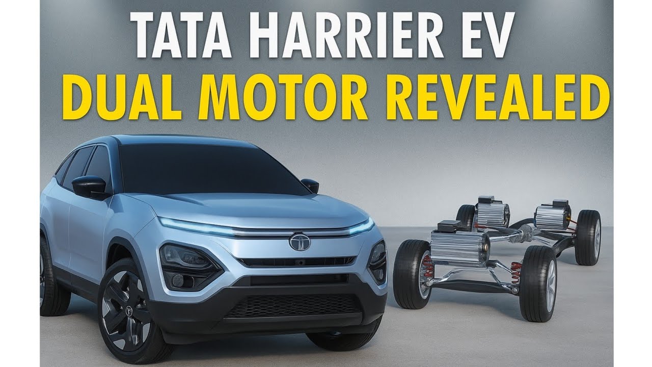 Tata Harrier EV's Dual Motor AWD System &ndash; Full Breakdown with Animation #tata #tataharrierev #evs#ev