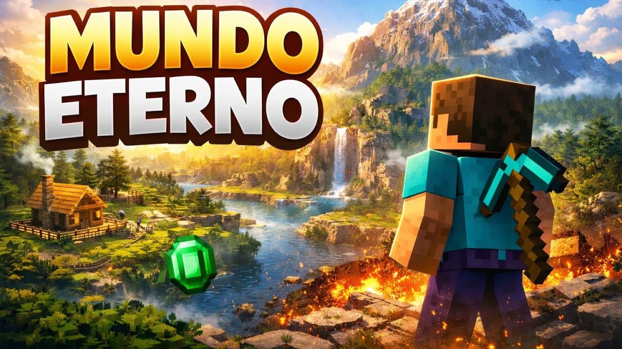 Comecei um Mundo que Nunca Vou Apagar no Minecraft… 😱