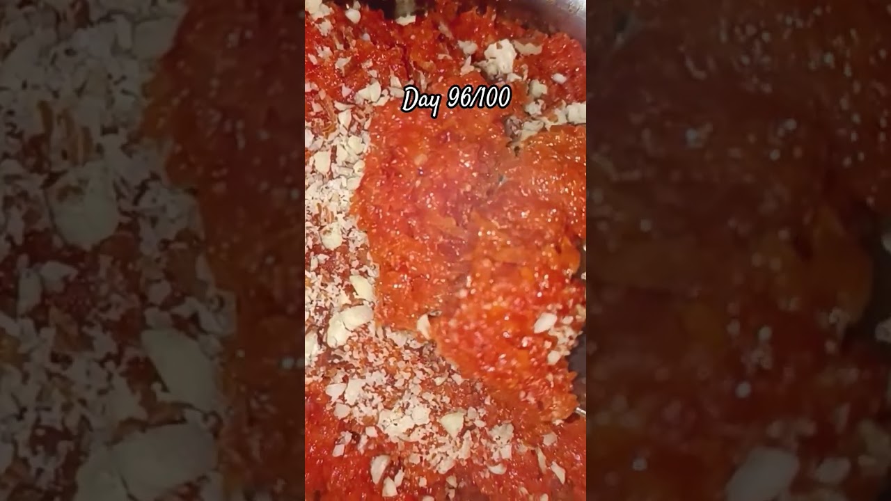 Day 96/100 #ytshorts #boringvlog #food #gajarkahalwa #season #100daysvlogchallenge #foodie #sweets