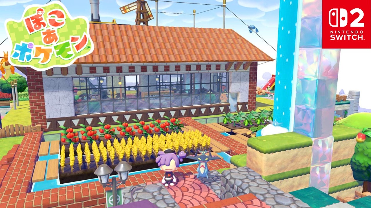 【ぽこポケ建築】うきしま拠点の裏庭に自動化農場を作ってみた『ぽこあポケモン』