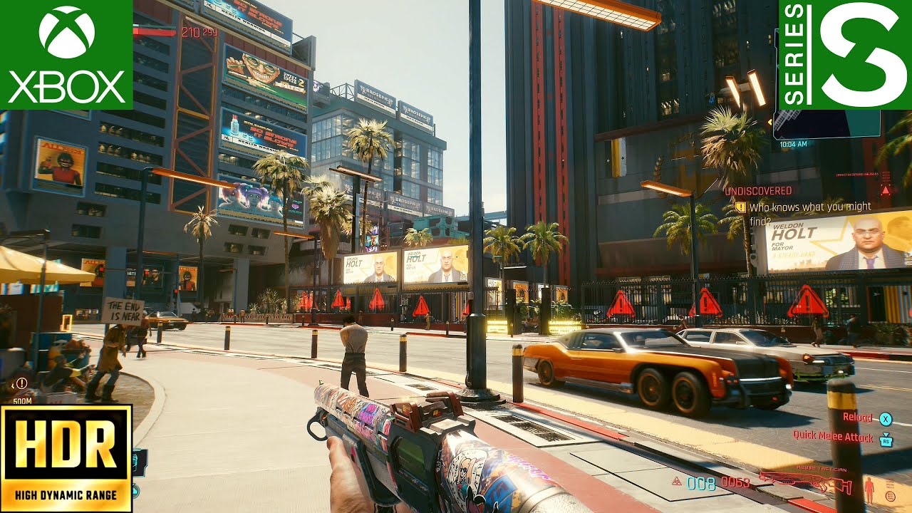 Nightmare Fountain - Cyberpunk 2077 v1.3 | Xbox Series S Gameplay HDR