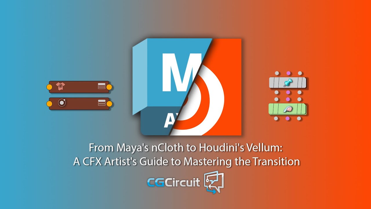 From Maya nCloth to Houdini Vellum lesson 03 introduction to Vellum constraint