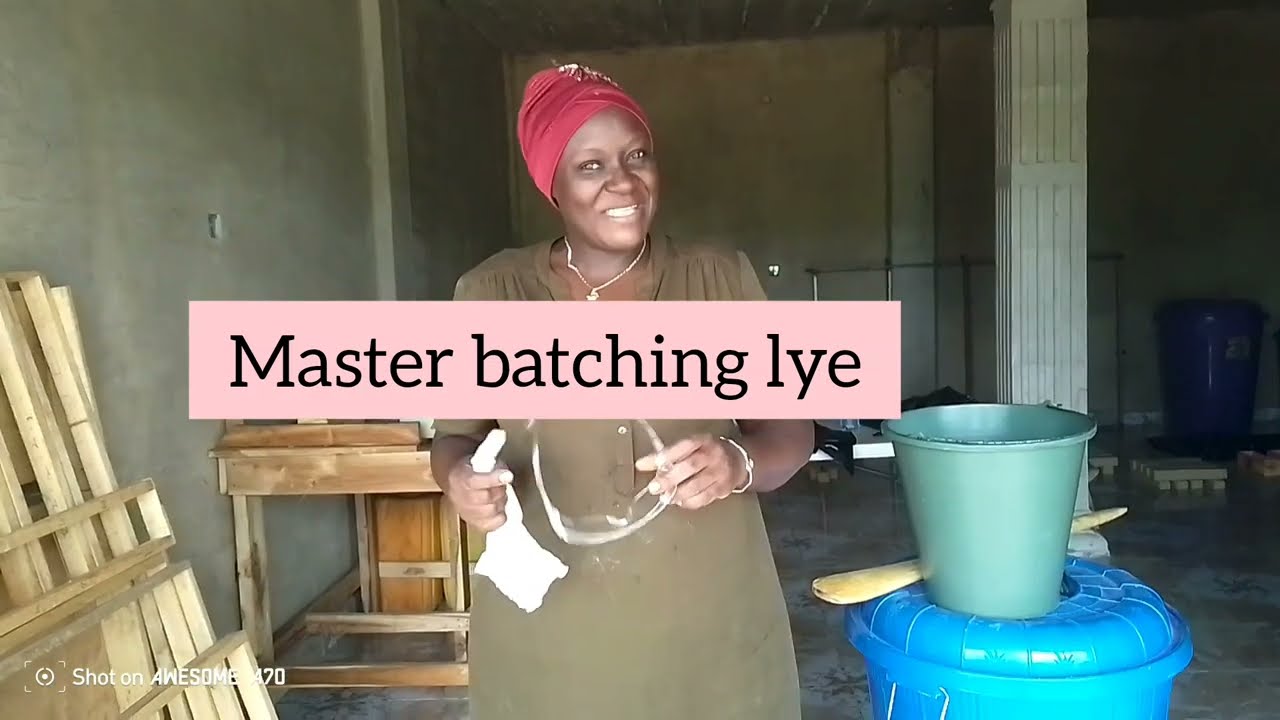 How to make profit from a soap Business/Master Batching lye solution using basic equipment.