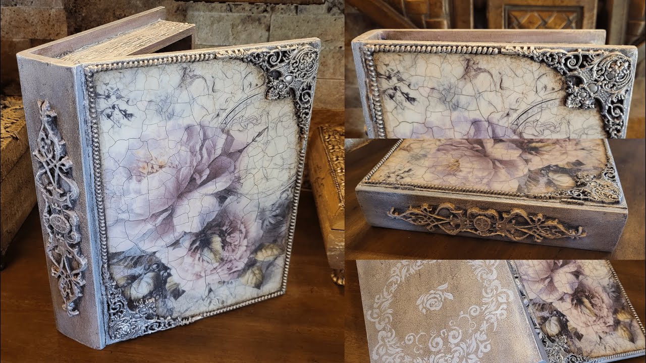 Vintage Shabby Chic Book Box
