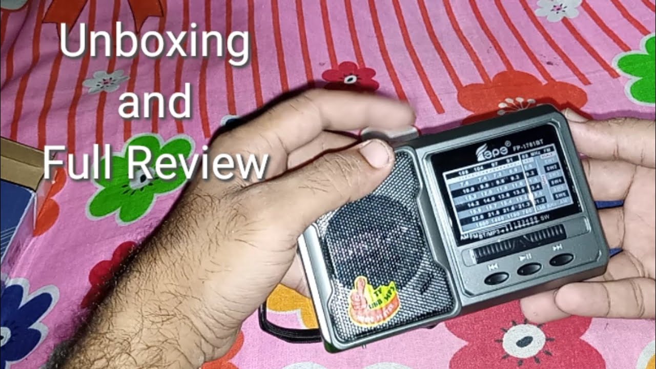 Fepe FP-1781BT Radio Unboxing and full Review..আধুনিক MP3_BT ৮ ব্যান্ড রেডিও। Digital Radio 8 Band.