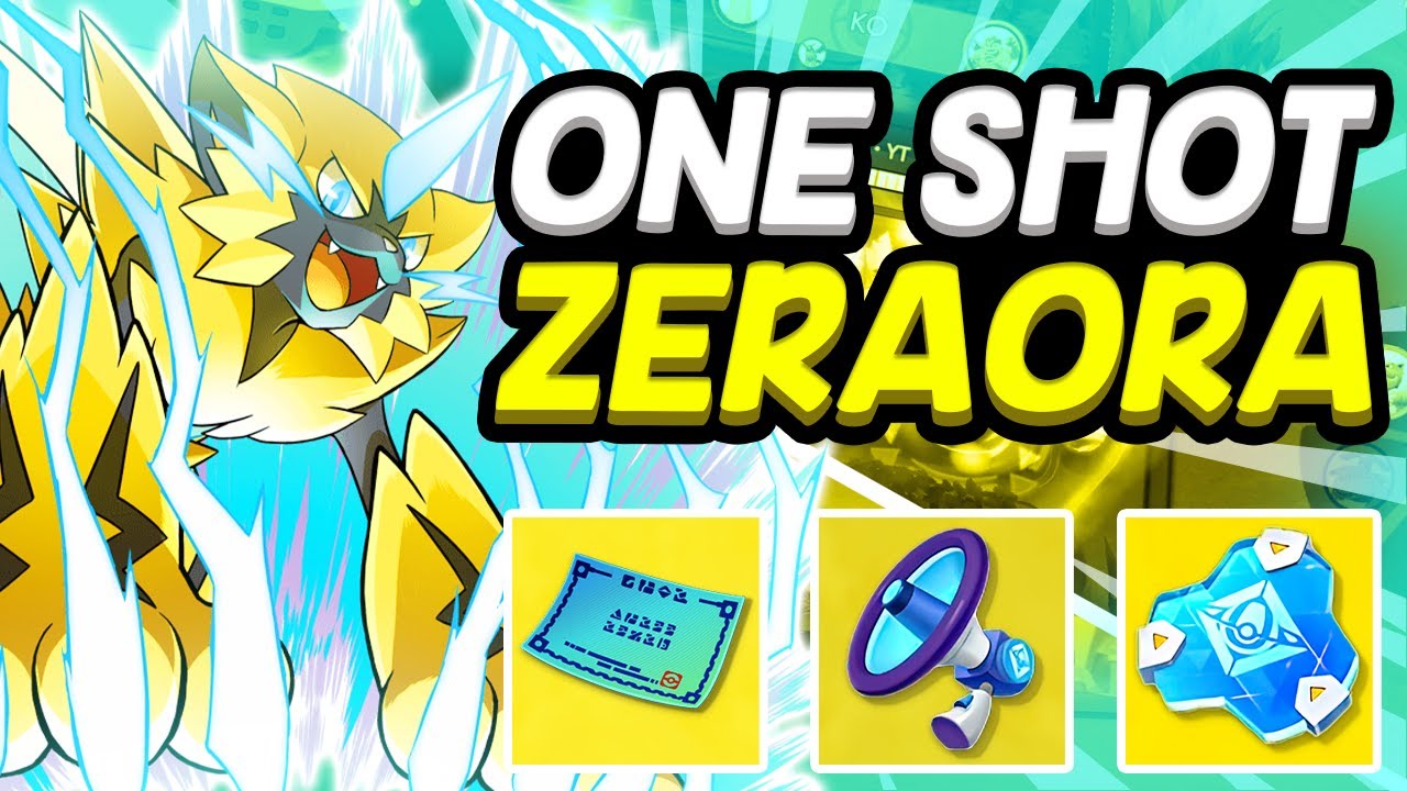 I THINK I FOUND SOMETHING BROKEN! *ONE SHOT ZERAORA BUILD* - Pokemon Unite!