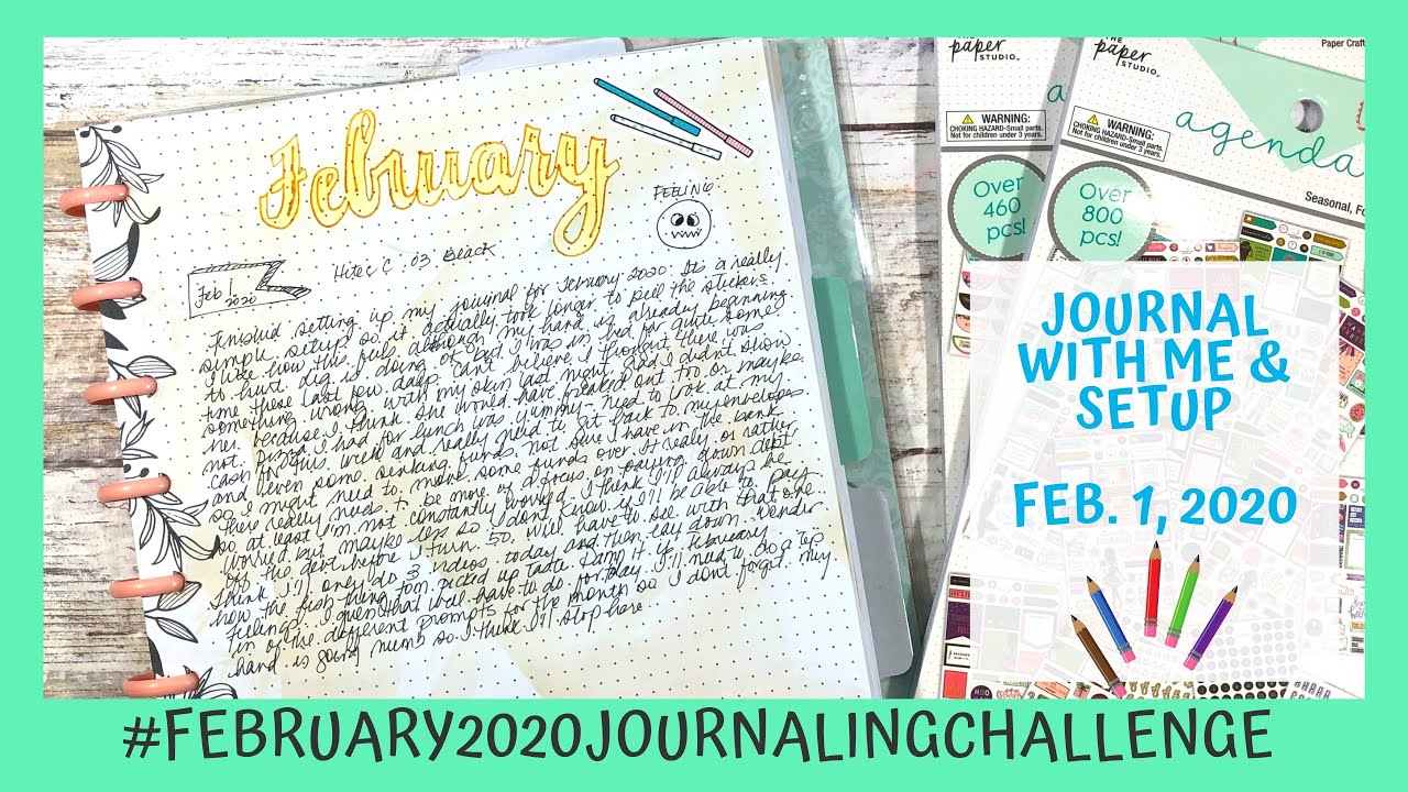 Journal with Me & Setup | Happy Planner Happy Notes | Feb. 1, 2020