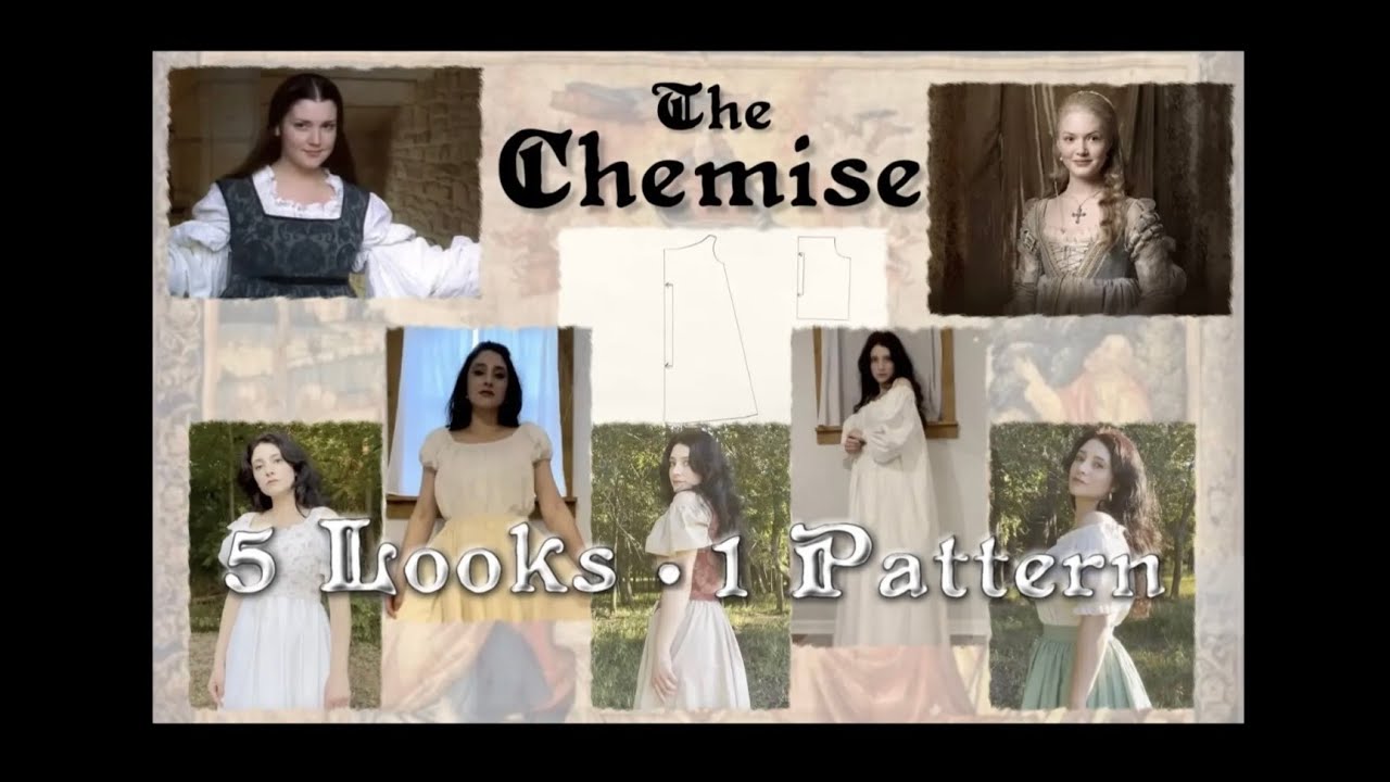 The Chemise | 1 Pattern 5 Looks | Renaissance Festival, Modern Clothing, or Rita Hayworth, you pick
