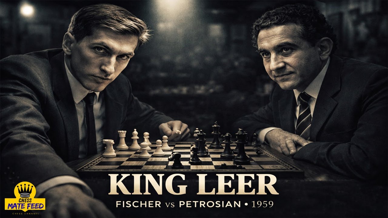 Bobby Fischer vs Tigran Petrosian♟️Candidates 1959 - King Leer