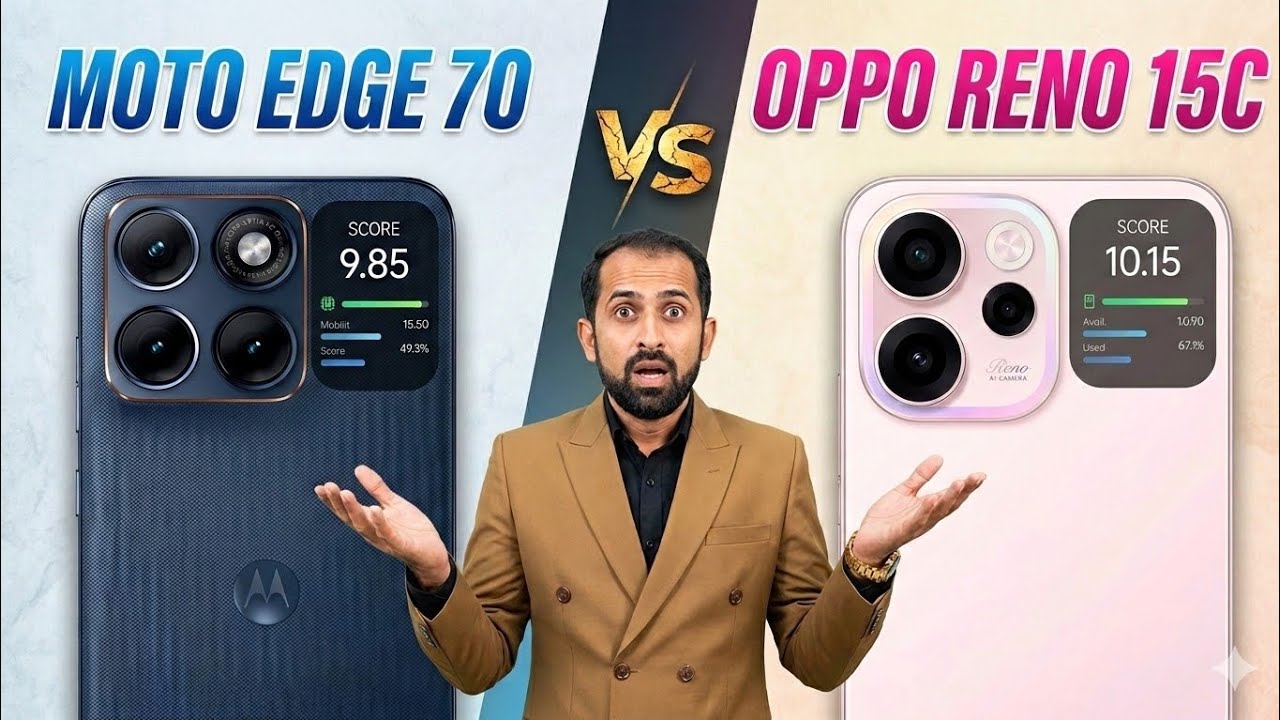 Moto Edge 70 vs Reno 15c Full Comparison @oppomobileindia @MotorolaIndiaIN