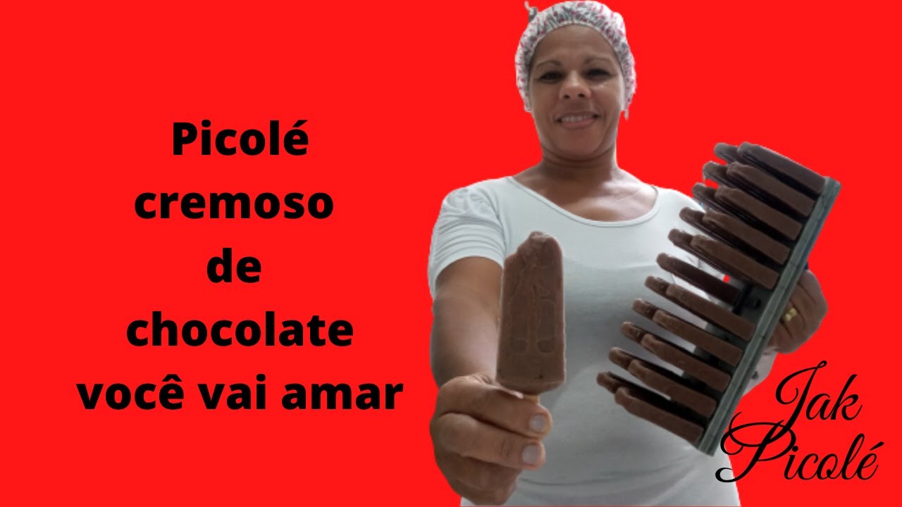 Picolé Profissional Artesanal de chocolate cremoso/Jaqueline Paulino