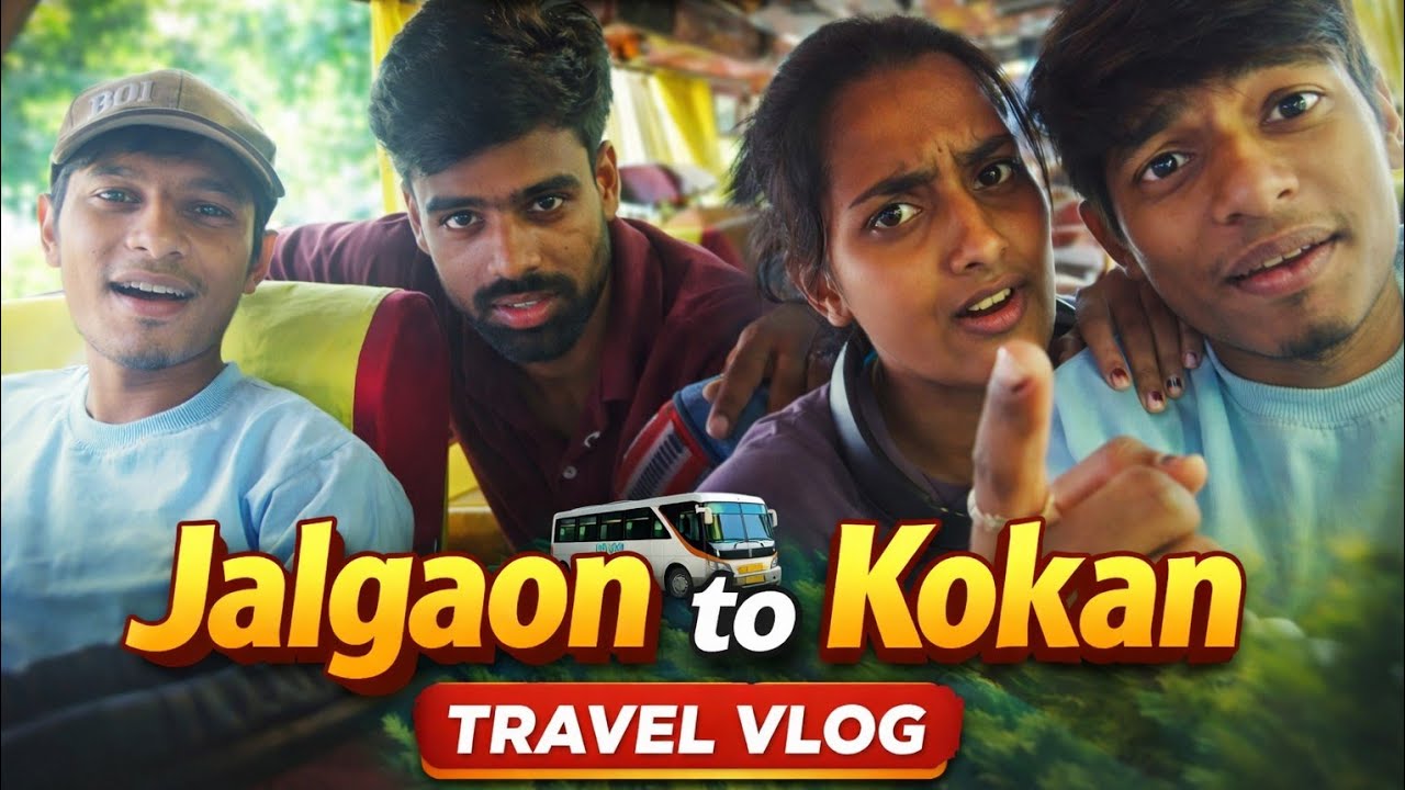 Jalgaon Se Kokan Tak 😍 Bus Journey Full Masti | Travel Vlog 33