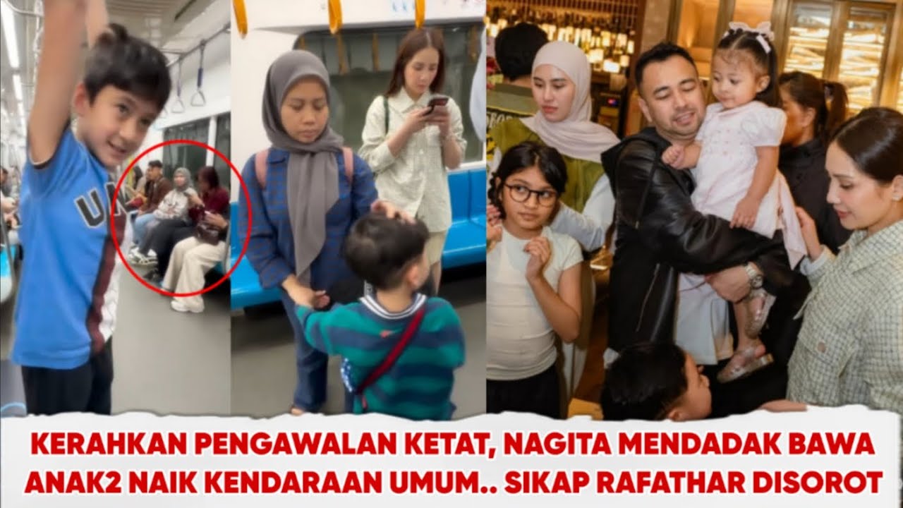 BIASA NAIK MOBIL PRIBADI SUPER NYAMAN, SIKAP RAFATHAR SAAT DIAJAK NAIK MRT JADI SOROTAN !! 