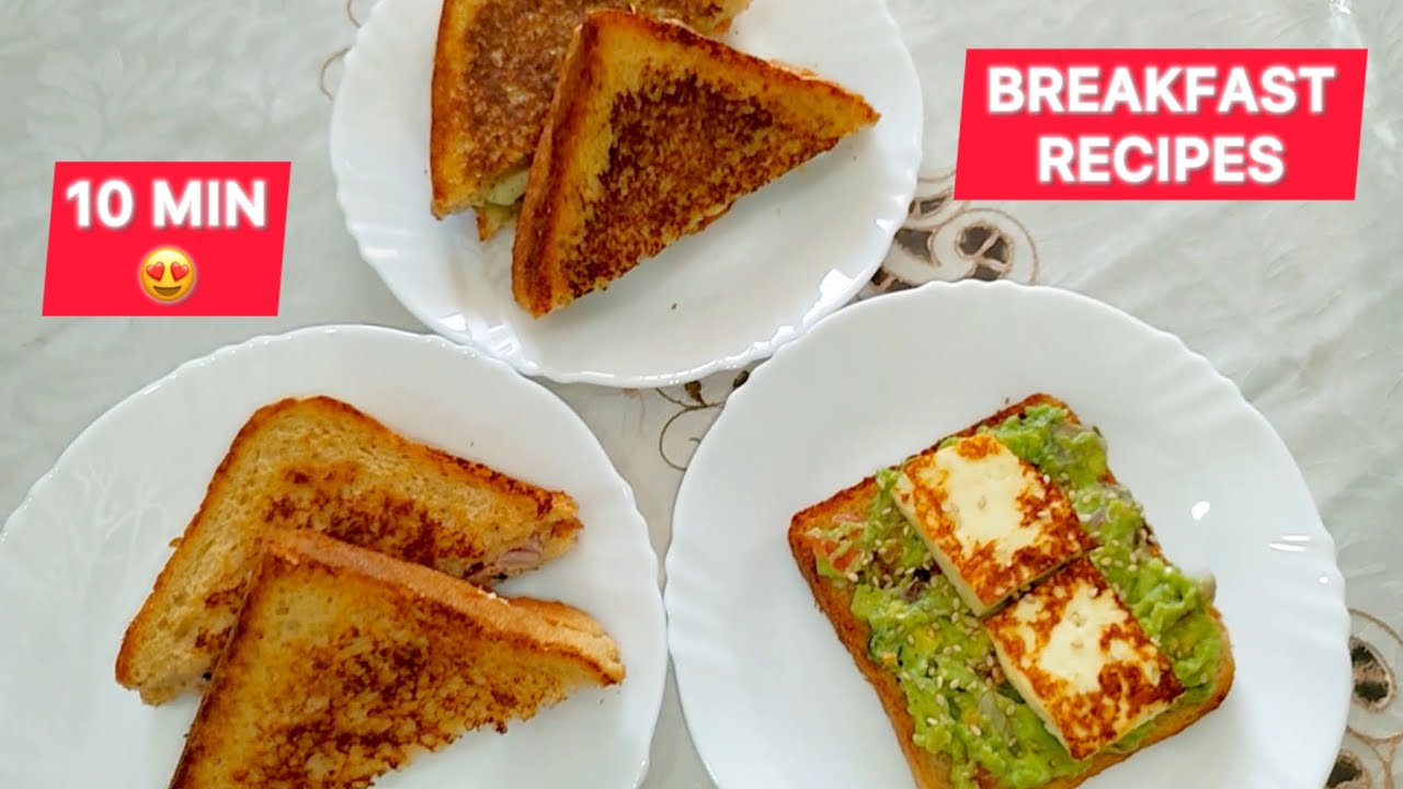 Working People ke liye 10 Min Breakfast Recipes | Easy & Quick Breakfast Recipes