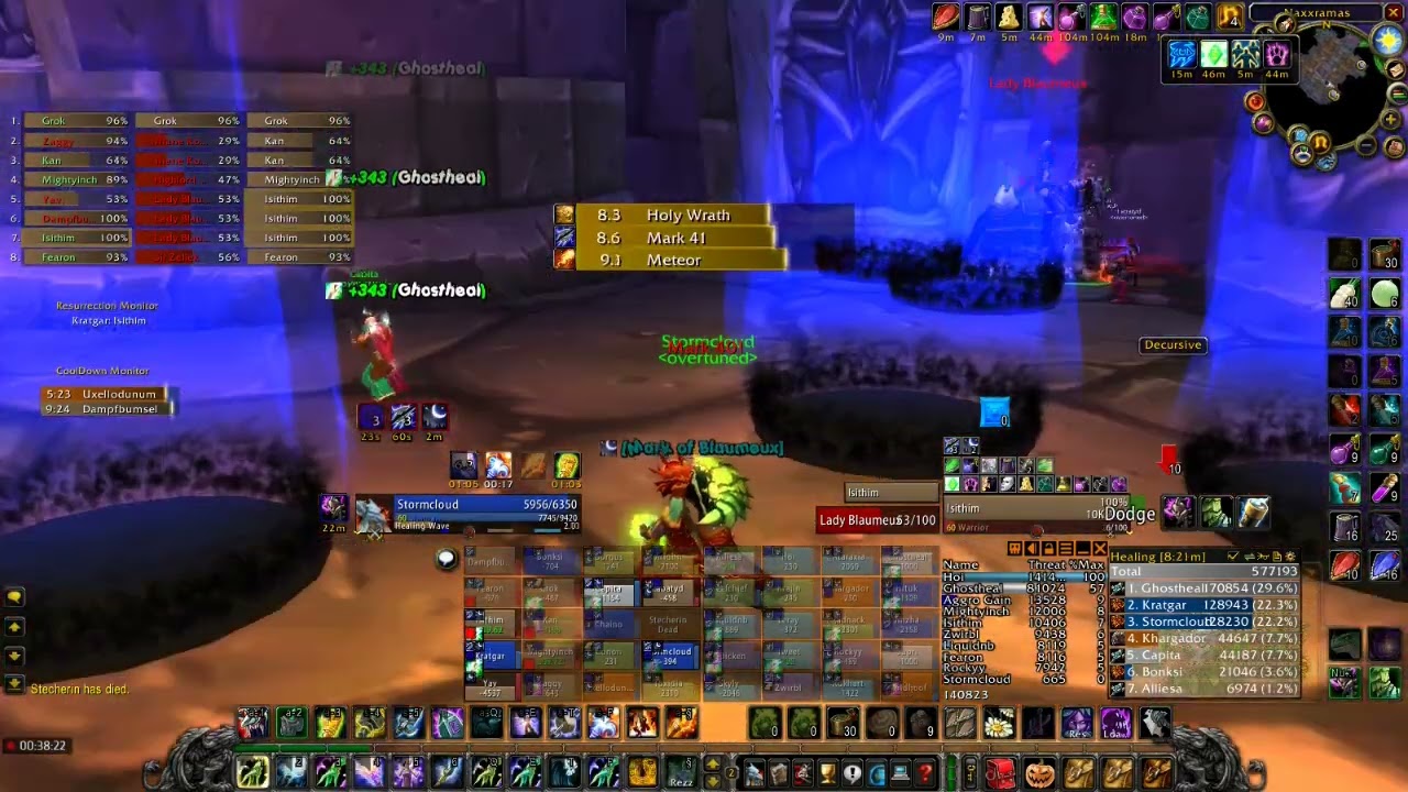 WoW Nostalgia [overtuned] Naxxramas 60 The Four Horsemen (Resto Shaman POV)