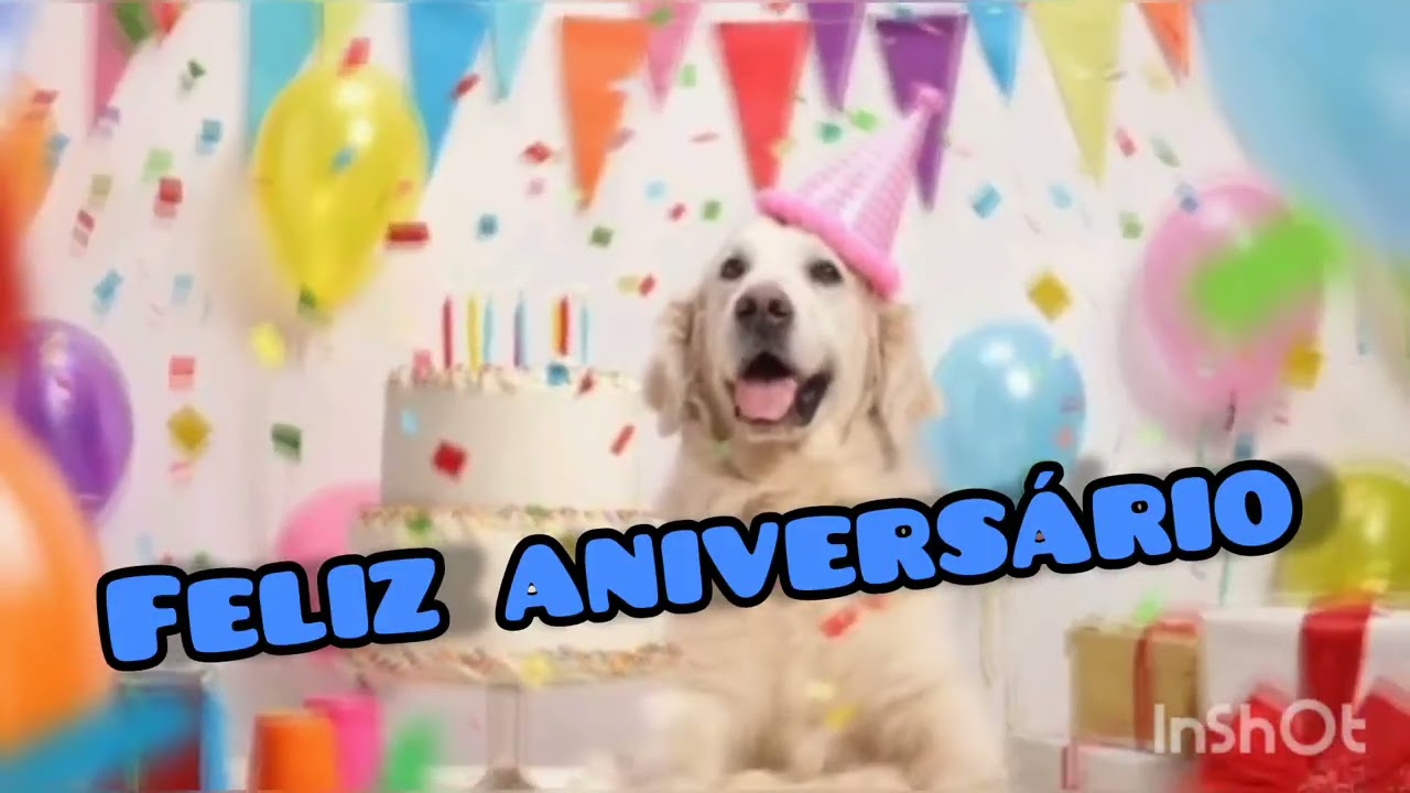 Parabéns! Música de aniversário para cachorros / feliz aniversário #happybirthday #dog #perro