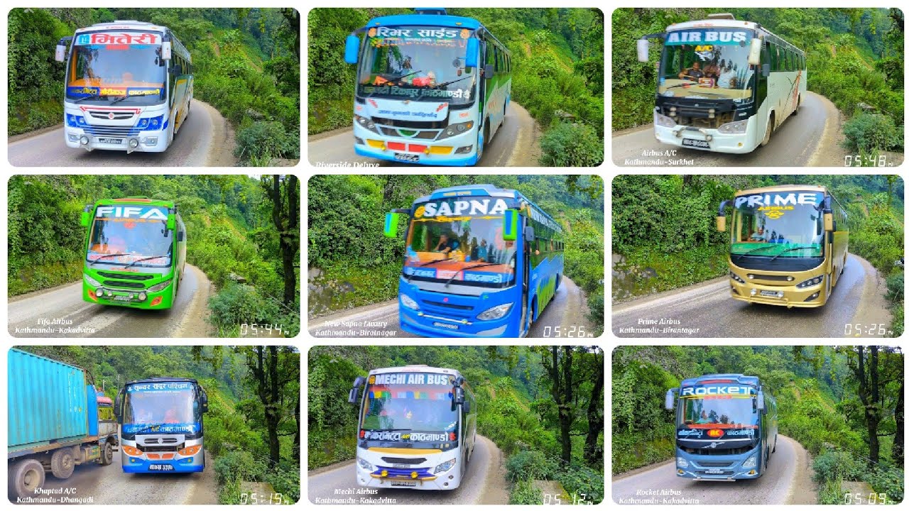 Nepal's night Bus Spotting // Night Bus // Bus Nepal