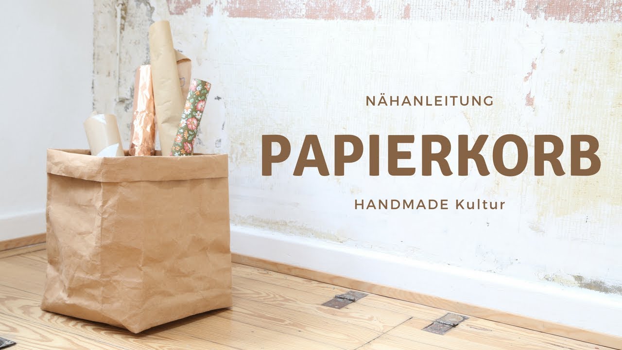 N&auml;hanleitung - Papierkorb aus SnapPap