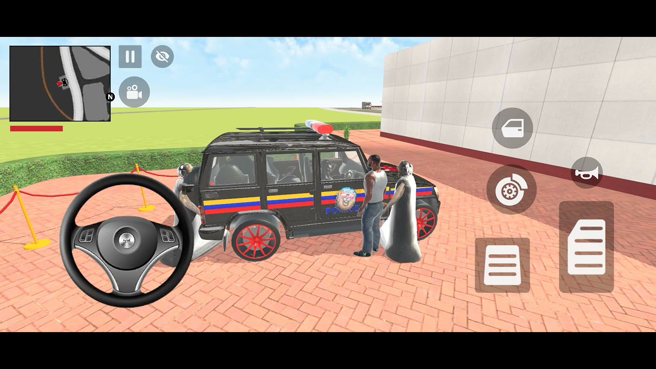 🚦Modified Car Game: Franklin Order😱In Indian Scorpio And Swift🚳 drives A Police SUV🚓Game #black💥
