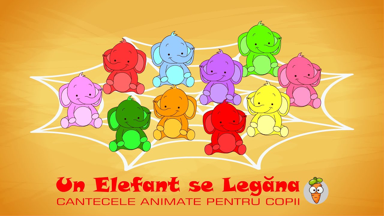 Un Elefant se Legana | Cantece pentru Copii | Desene Animate