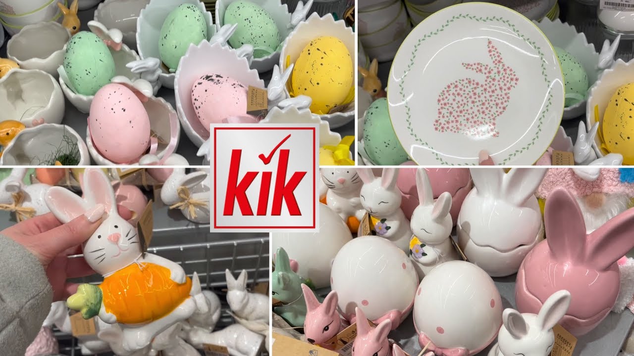 Новинка в KiK 🌸 Пасхальные тарелки для стола/Милые кролики 🐇