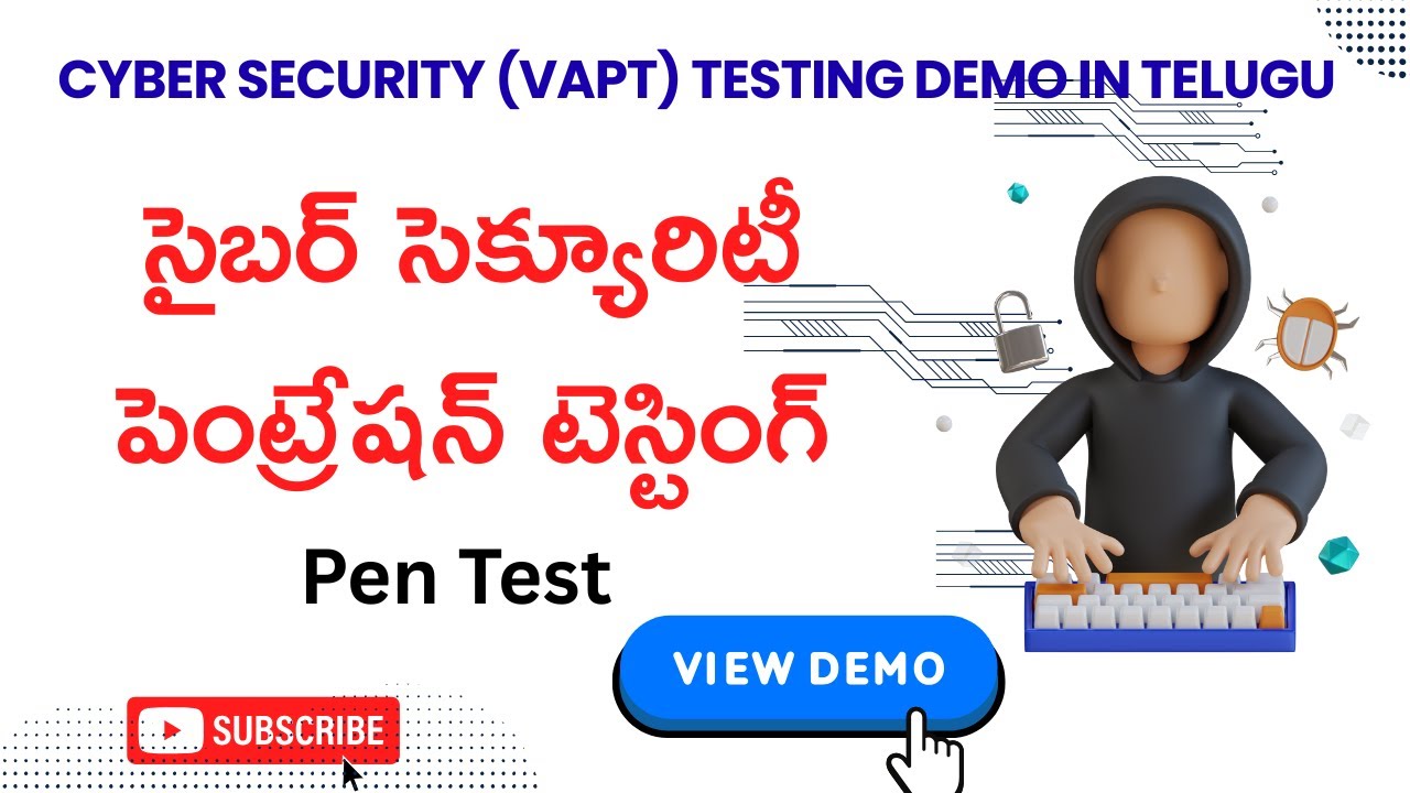 Cyber Security VAPT Testing Demo in Telugu Vlr training 9059868766 Penetration Testing Demo  Telugu