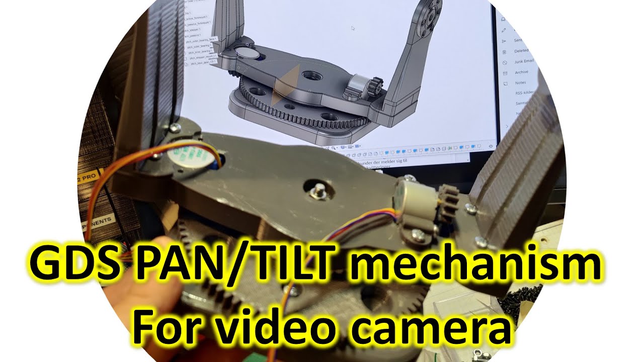 3d printed pan/tilt mechanism + OBS remote control