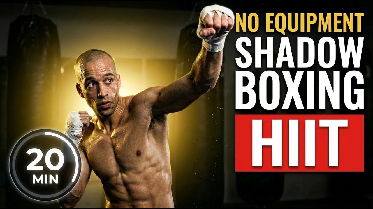 Level Up Shadow BOXING HIIT Workout - Follow along Boxing Shred