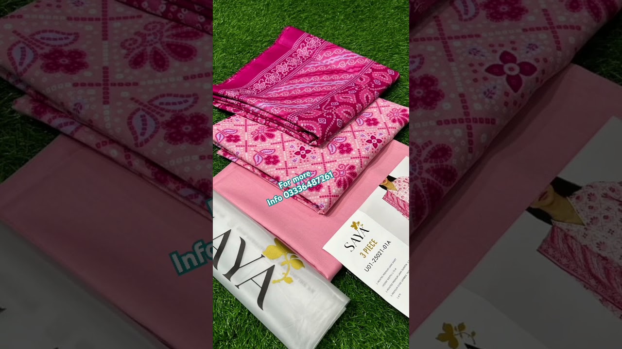 *BRAND SAYA*LAWN 3PC COLLECTION &lsquo; 25&bull; ORIGINAL #designerlawn #lawnsuits #luxurylawn #originallawn