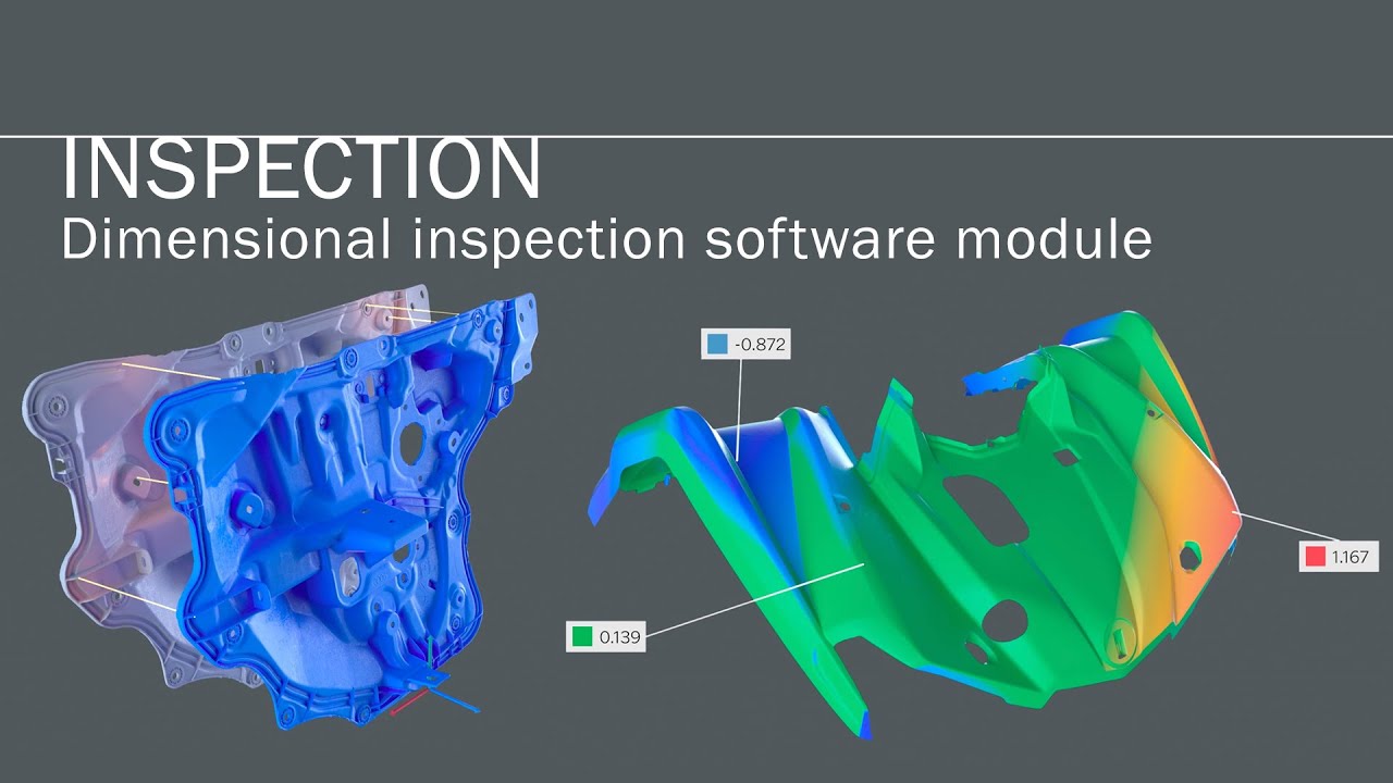 Inspection software: Designed for efficient and accurate dimensional inspections with 3D scanners
