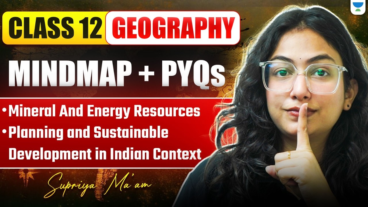 Class 12 Geography | Chapter wise Mindmap +PYQs | Boards 2026 | Supriya Ma’am