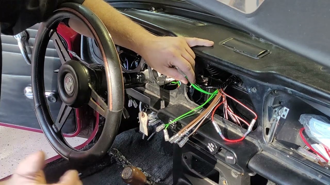 Triumph tr6 wining harness replacement part3 and part 3 of dash installation.