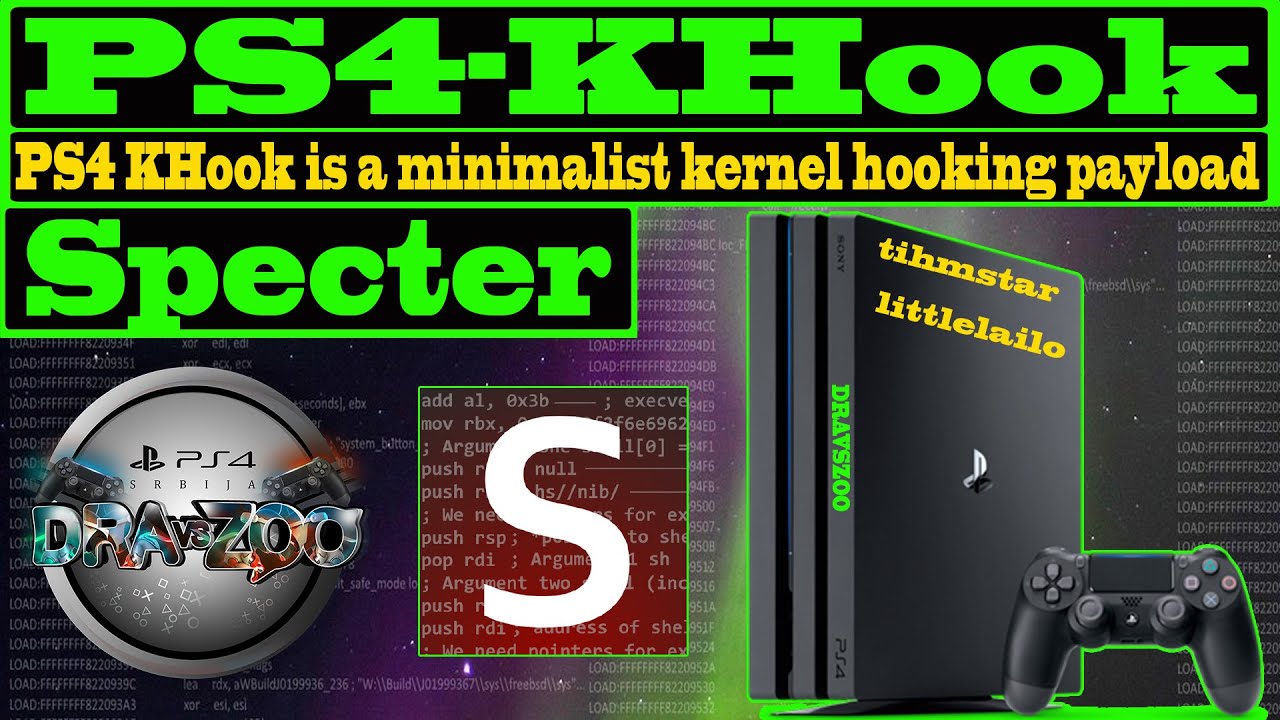 PS4 KHook: Kernel Hooking Payload for Exploit Debugging by Specter