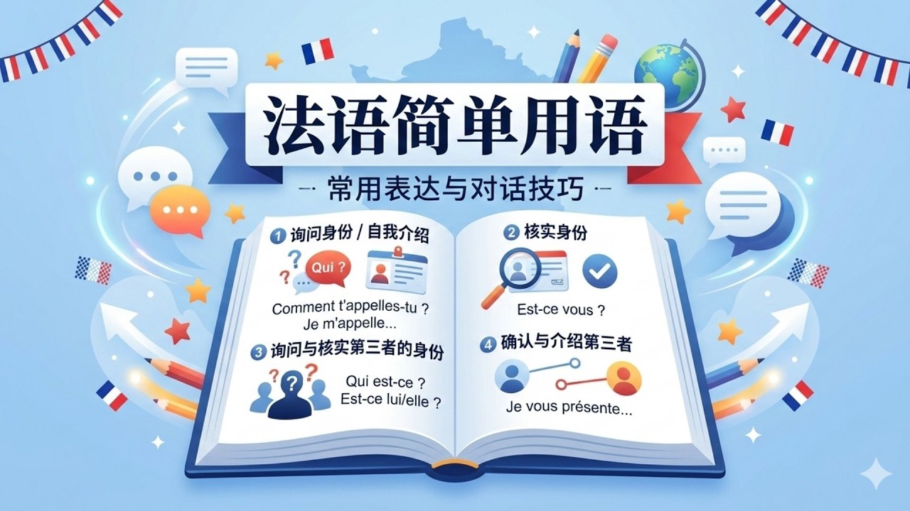 法语简单用语 1 | 从最基础开始复习法语