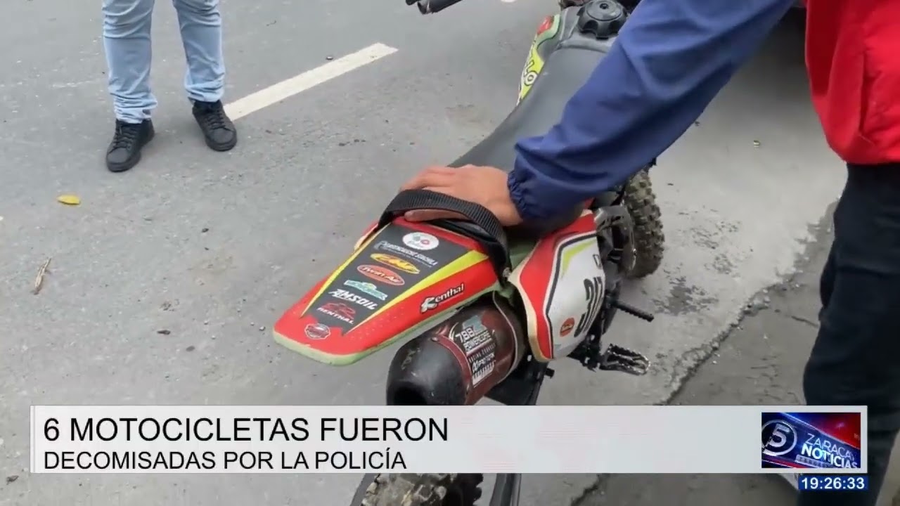 LA REGIÓN - 6 MOTOCICLETAS FUERON DECOMISADAS POR LA POLICÍA