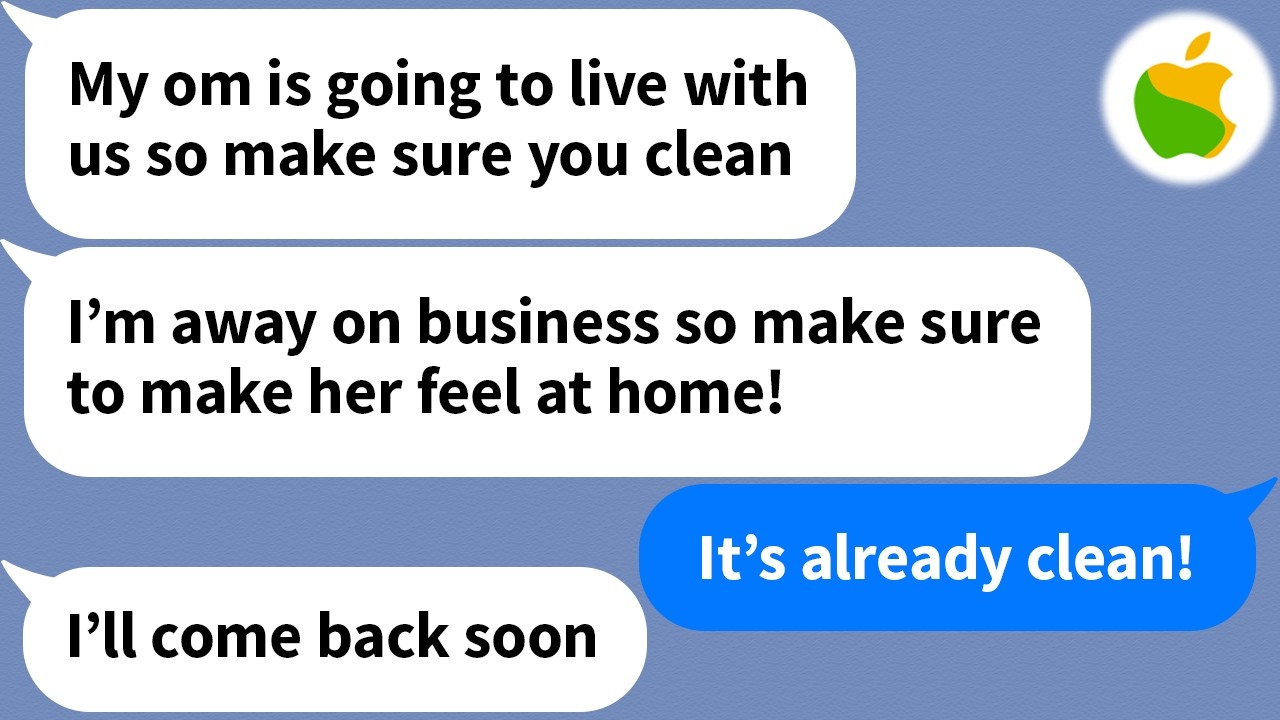 【Apple】 My husband, who’s away on a work assignment, decides on his own that we’ll live with his mom