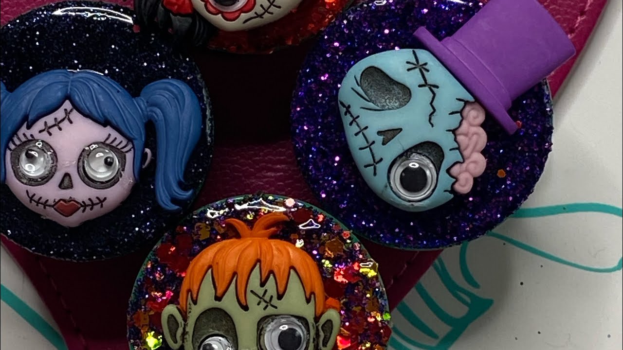 How to make DIY pop sockets with UV resin / Halloween pop sockets