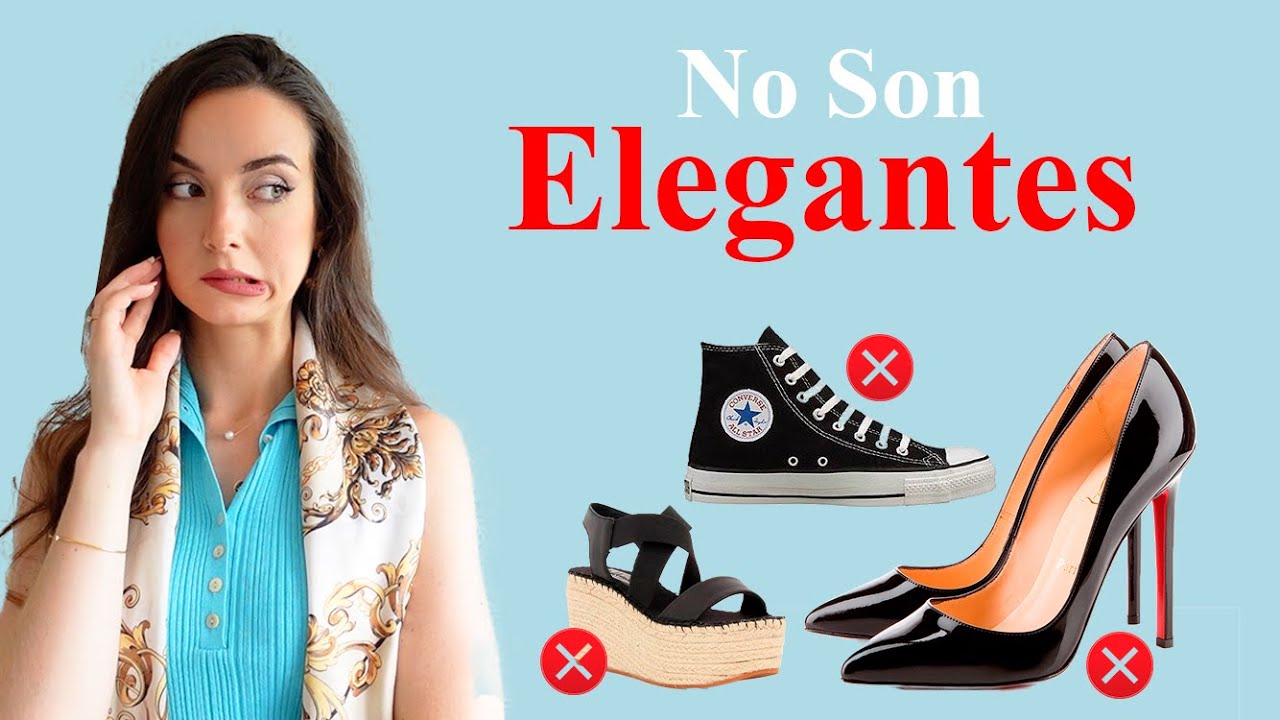 10 ZAPATOS QUE UNA PERSONA ELEGANTE NUNCA SE PONDRÍA ❌| Moda y Elegancia Susana Arcocha