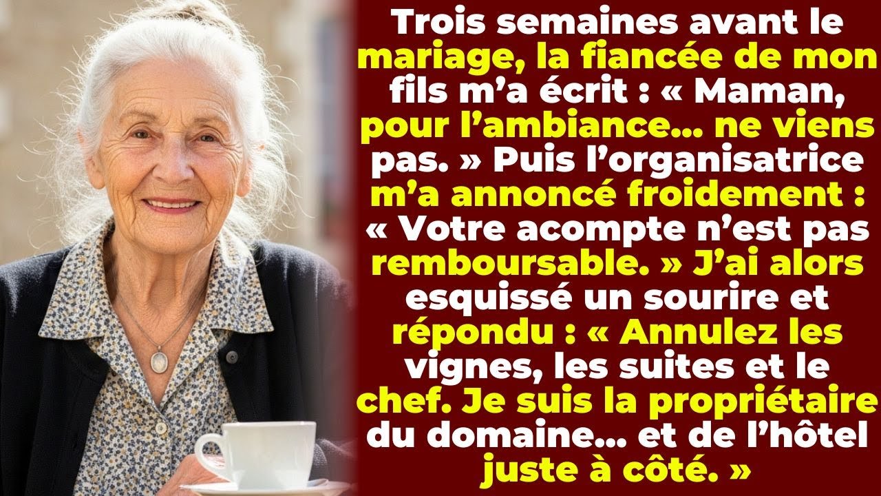 La Mariée M’a Déboutée du Mariage de Mon Fils – Elle Ignorait Que Je Possédais le Domaine à 60 Mi...