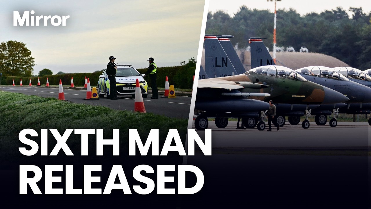 Sixth man arrested over suspected RAF Fairford 'terror plot' is RELEASED on bail