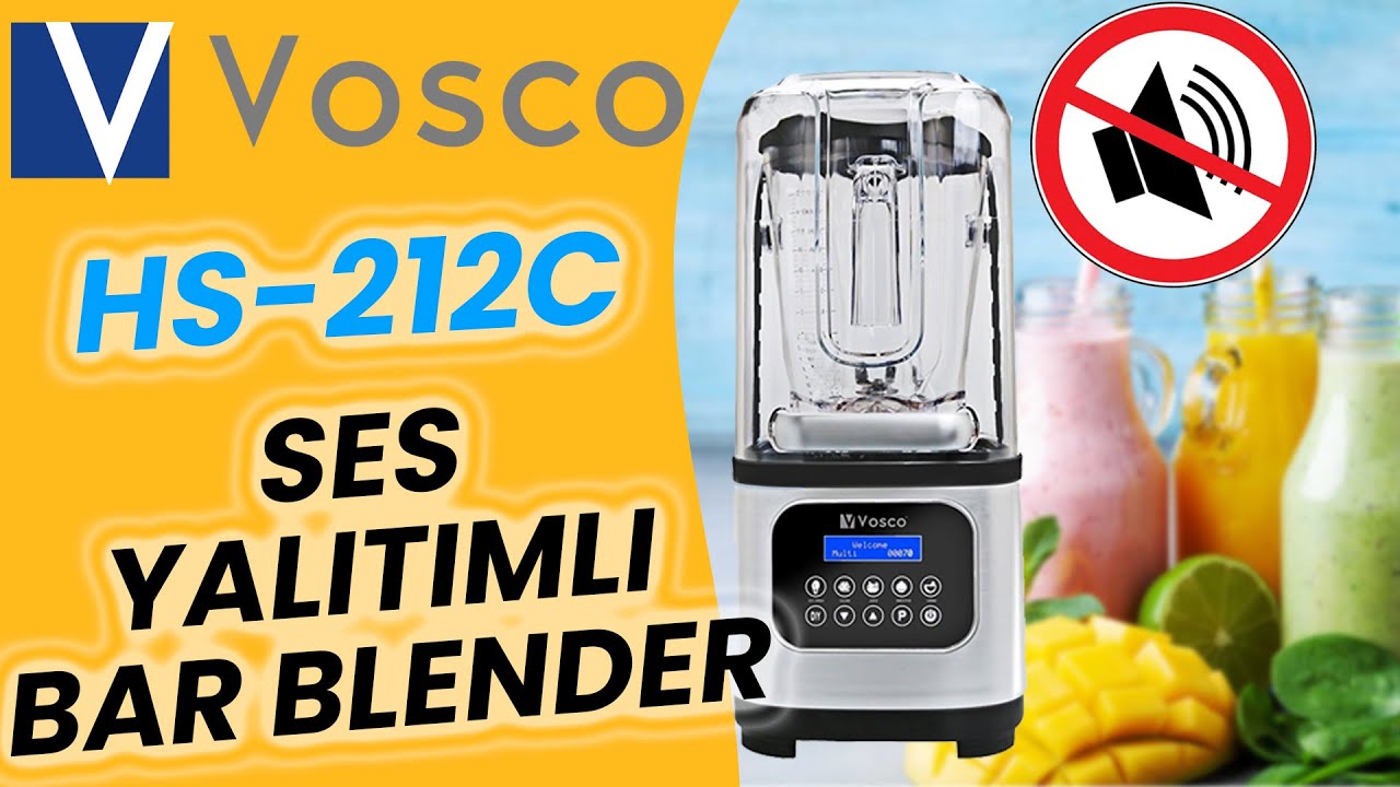 VOSCO HS-212C BAR BLENDER İLE ÇOK SESSİZ BİR VİDEO!