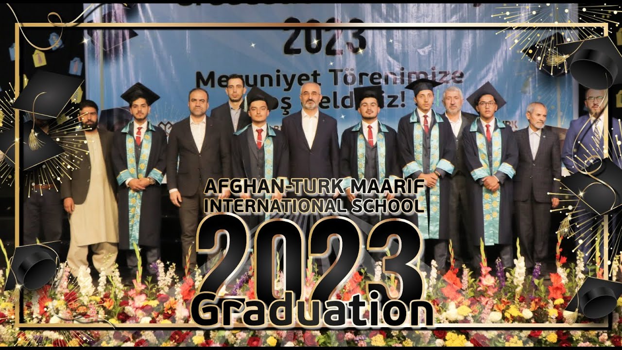 جشن فراغت (2023) دانش‌آموزان مکتب بین‌المللی معارف افغان-ترک