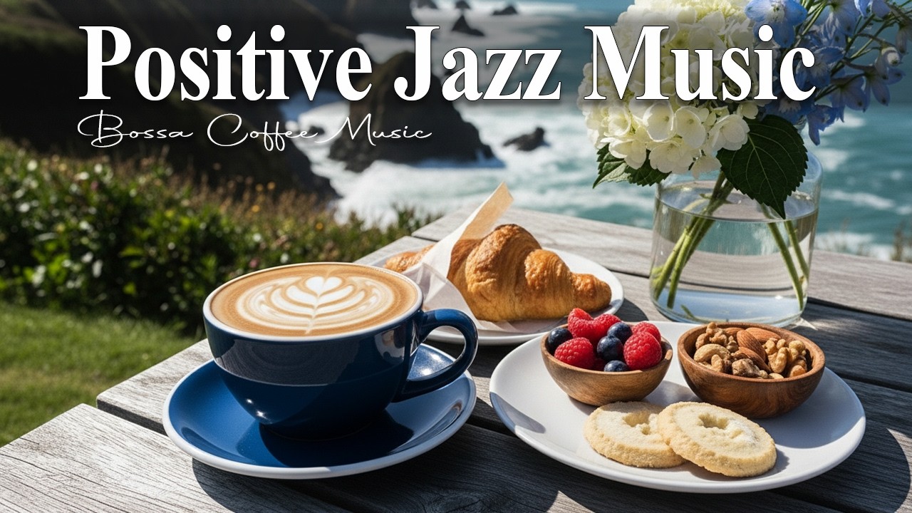 Positive Jazz Music🌸 Soft Bossa Nova Instrumental for Cozy Evenings & Valentine Vibes