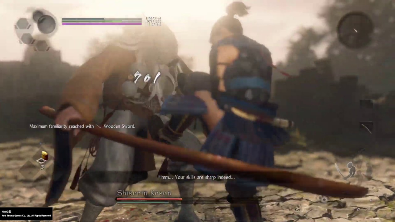 Nioh 2 - Opening of the Mind's Eye (EASY AND SAFE CHEESE) [Sword Mastery Dojo Mission]
