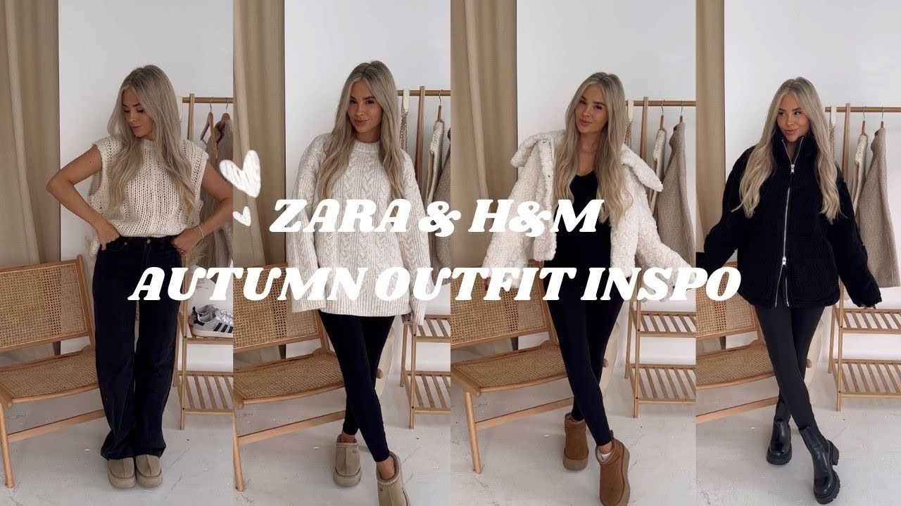 h&m and zara new in autumn outfits | try on haul