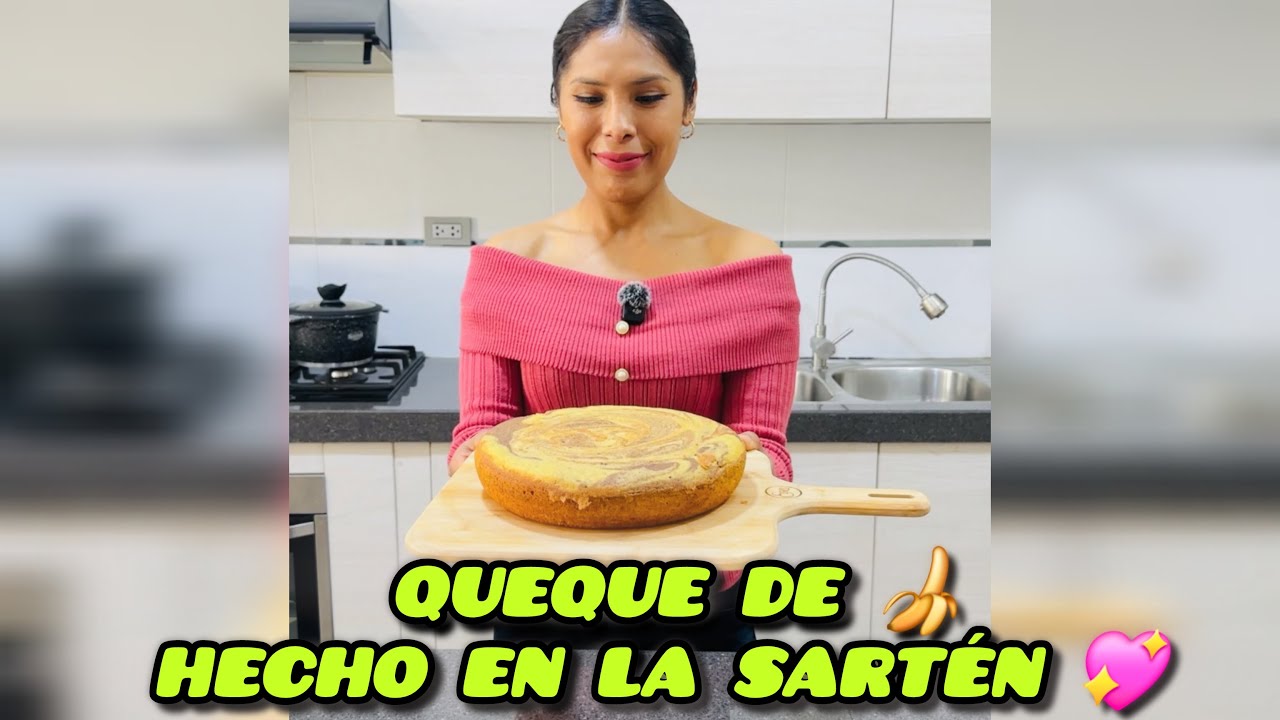 Queque de plátano Hecho en la Sartén🤩