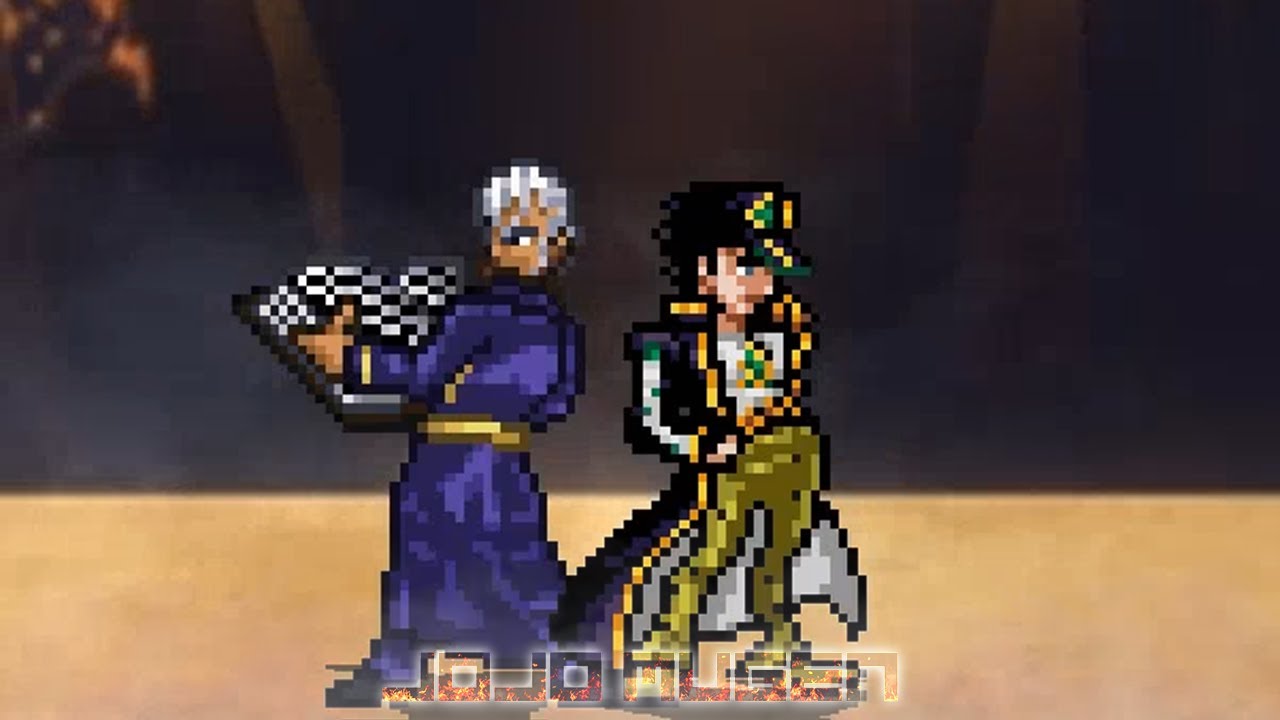 Jotaro part 6 & Enrico Pucci vs 5 Random Duos [MUGEN]