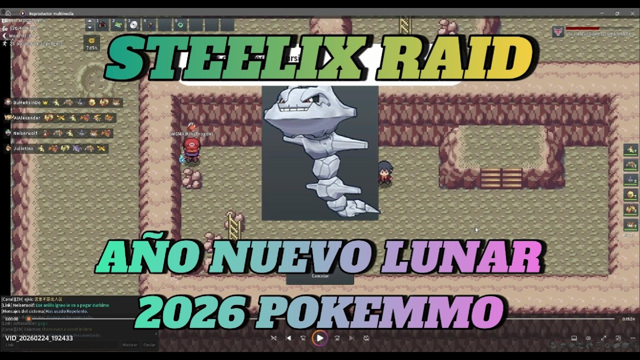 POKEMMO | RAID 7 STEELIX EVENTO DE AÑO NUEVO LUNAR 2026